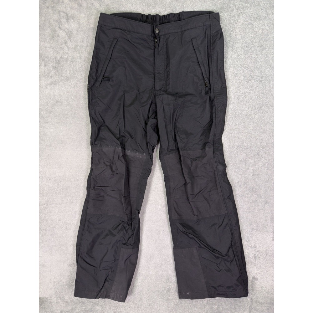 Columbia Omni Tech Snow Pants Mens Medium Black Full Zip Legs Adjustable